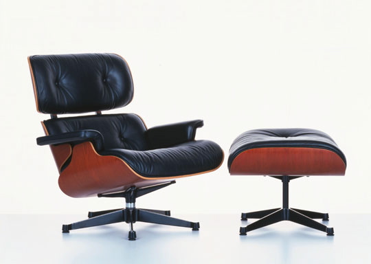 vitra lounge chair & ottoman